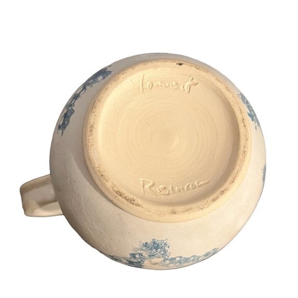 Vintage Elizabeth Roman Vermont Pottery Spongeware Pitcher - Picture 7 of 11